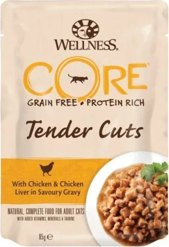 Wellness Core Kattenvoer Tender Cuts Kip - Kippenlever 85 gr