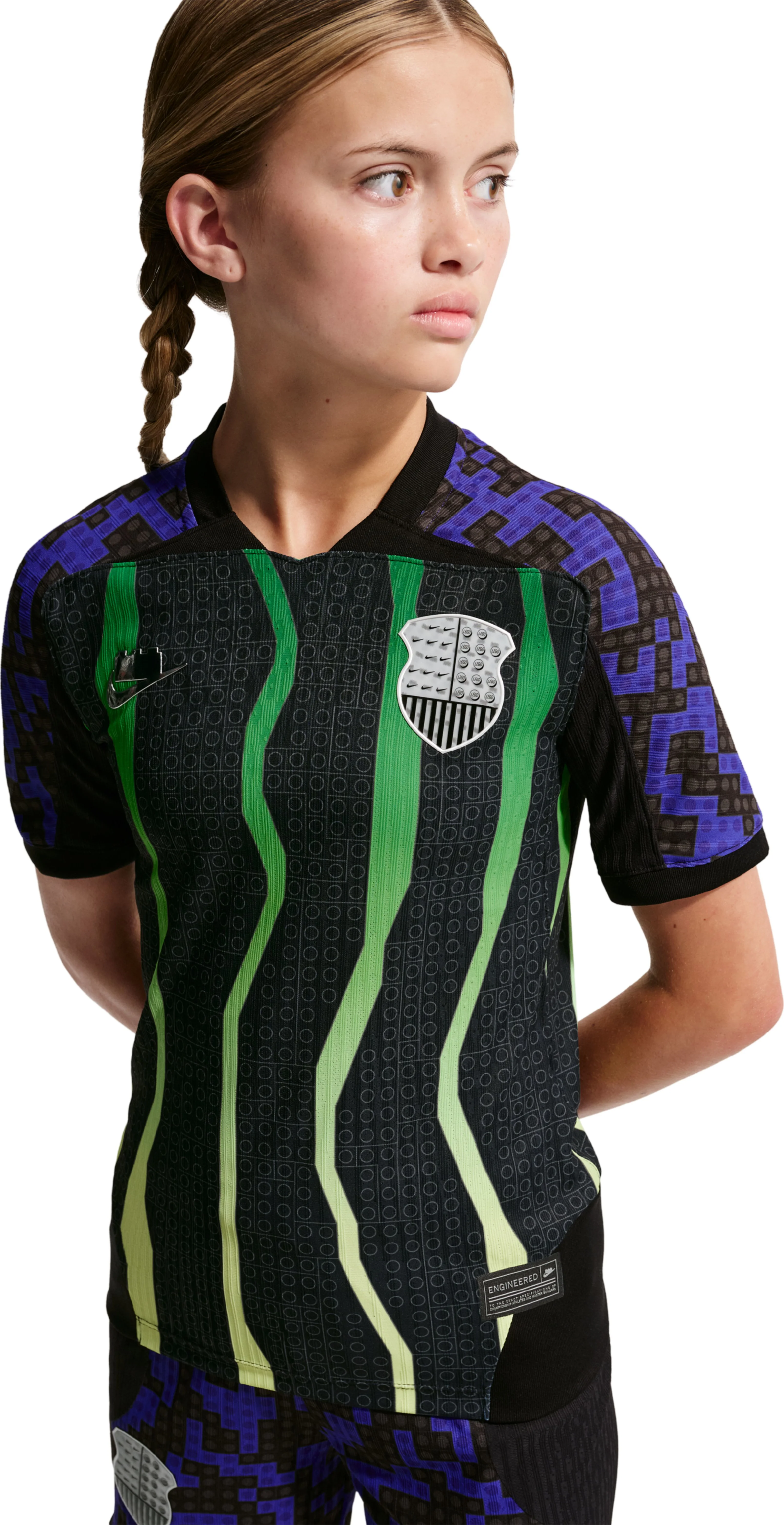 Nike x LEGO collectie Aero-FIT voetbalshirt voor oudere kinderen