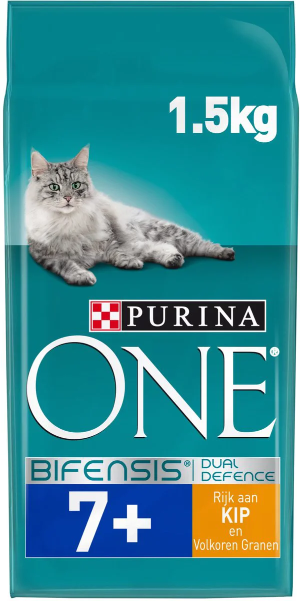 Purina ONE Kattenvoer Droog Senior Kip - Volkoren Granen 1,5 kg