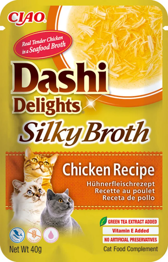 Ciao Dashi Delights Silky Broth Kattenvoer Nat Chicken 40 gr