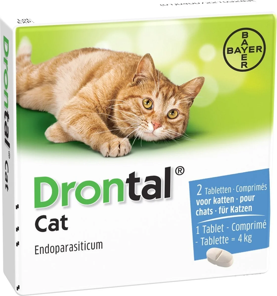 Drontal Ontworming Tabletten Kat vanaf 4kg 2 tabletten