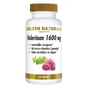Golden Naturals Valeriaan 1600mg Capsules 60VCP