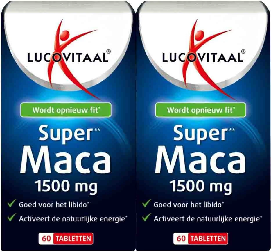 2x Lucovitaal Maca Super 1500mg 60 tabletten