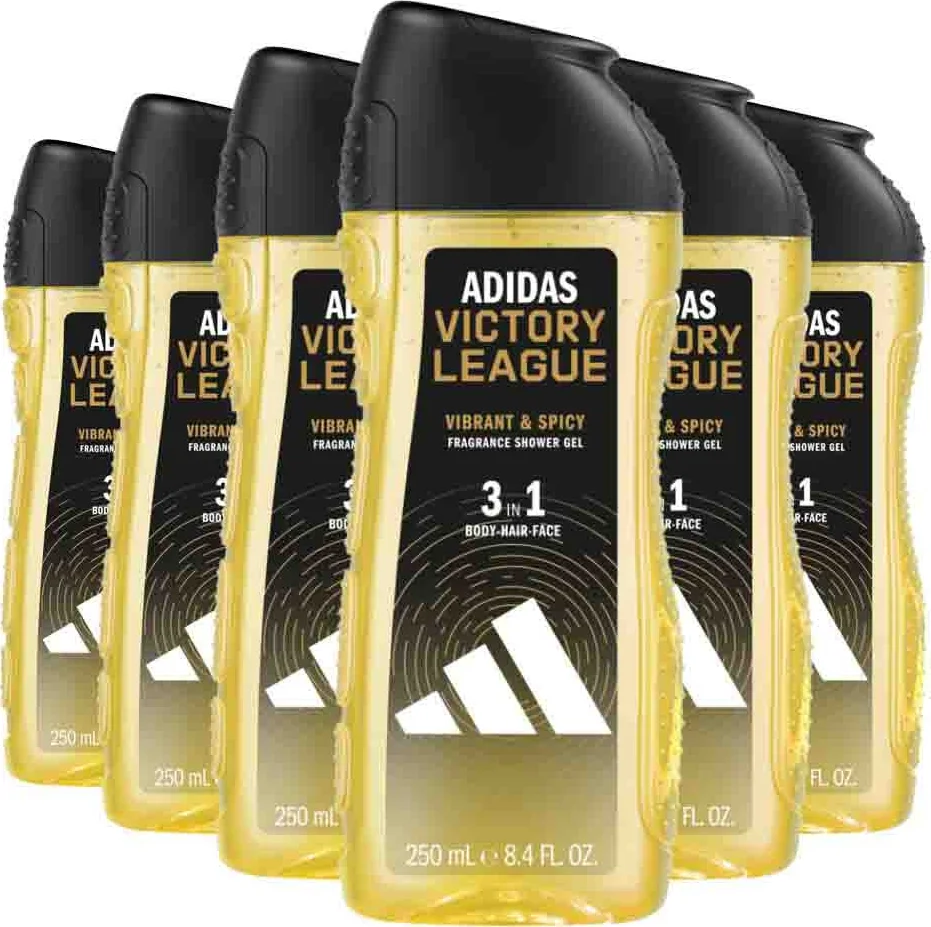 6x Adidas Shower Gel Victory League 250 ml