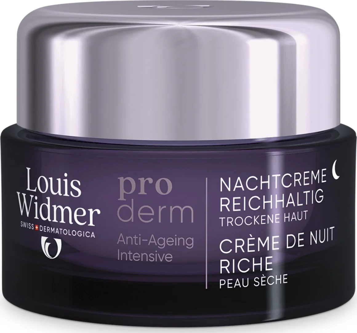 Louis Widmer Proderm Nachtcrème Rijke Textuur Licht Geparfumeerd 50ml