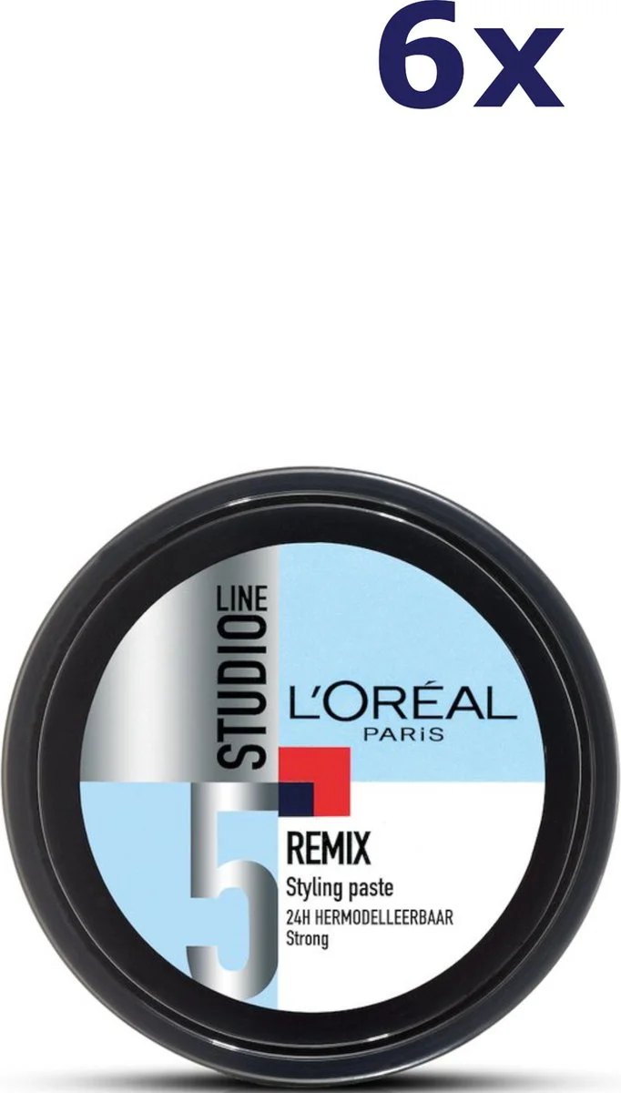 6x L'Oréal Studio Line Special FX Remix Paste 150 ml