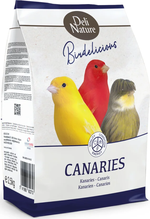 4x Deli Nature Kanaries Birdelicious 2,5 kg