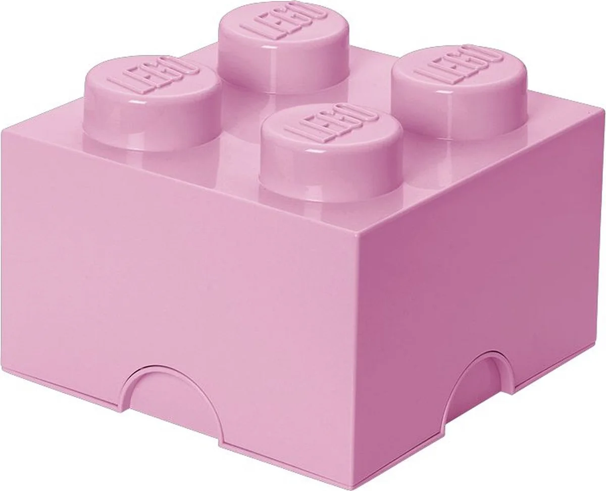 LEGO Opbergsteen met 4 noppen - lichtpaars