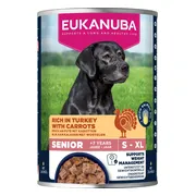 6x Eukanuba Hondenvoer Nat Life Care Dog Senior Kalkoen en Wortel 400 gr