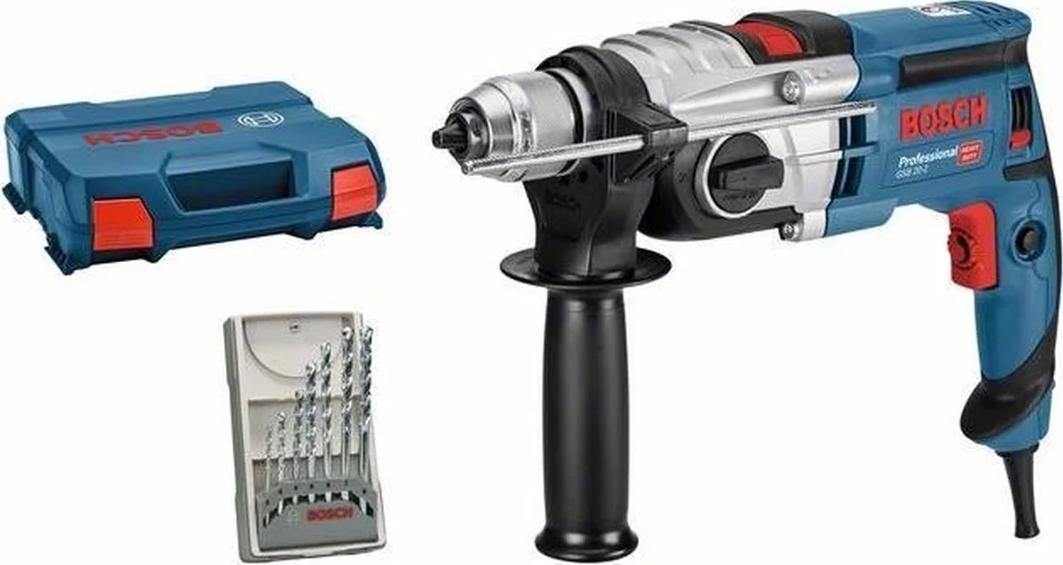Bosch Professional PRO GSB 20-2 Klopboormachine 850W + Steenboorset - 060117B401