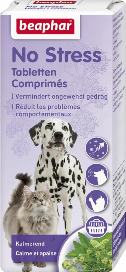 3x Beaphar No Stress Hond - Kat 20 tabletten
