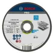 Bosch Professional Doorslijpschijf PRO Stainless Steel and Metal 150x22,23mm VE=1 - 2608603405