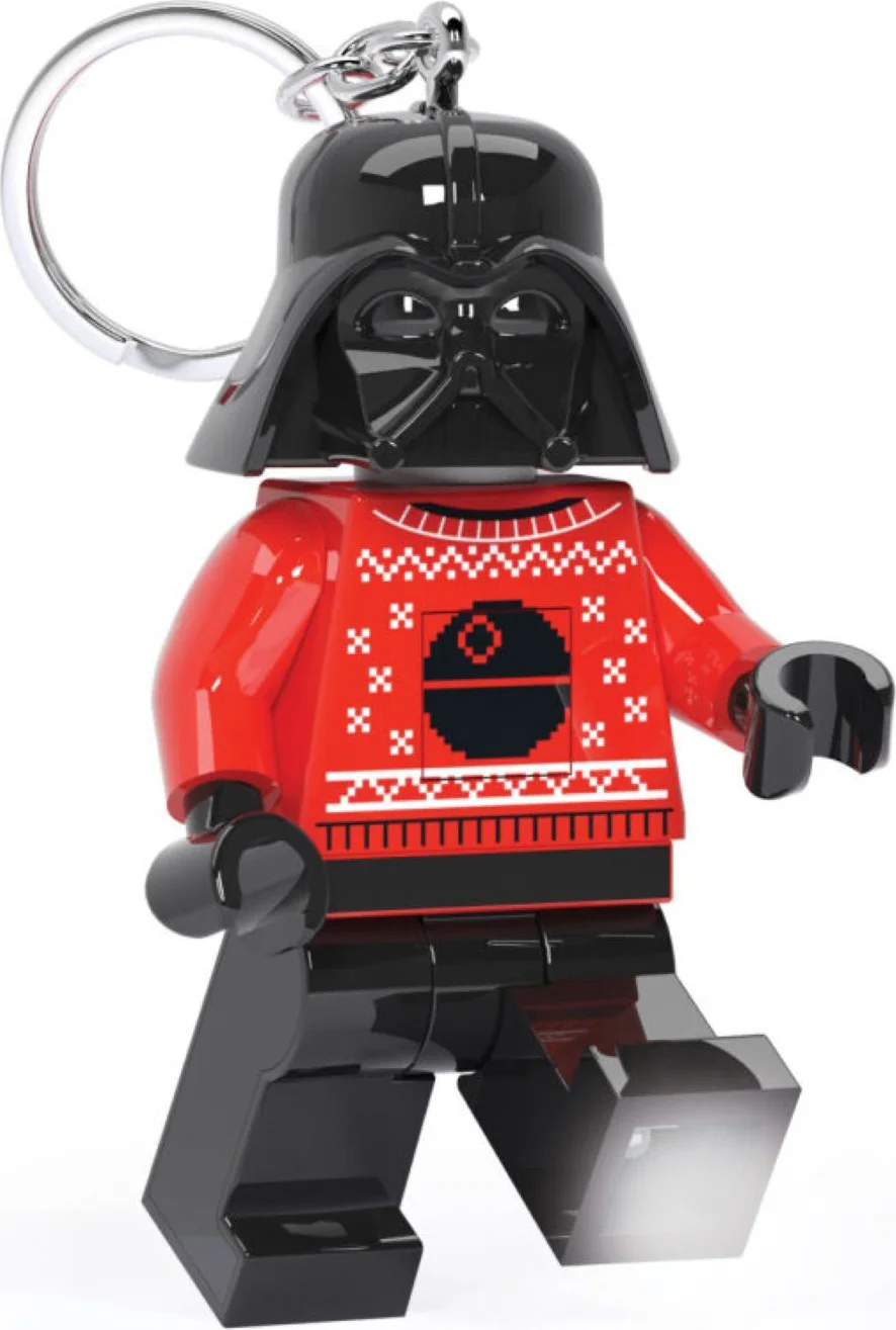 LEGO Darth Vader in kersttrui sleutellampje