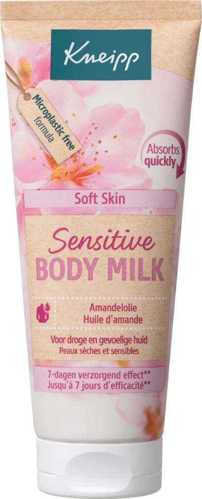 4x Kneipp Mini Bodymilk Soft Skin 75 ml