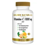 2x Golden Naturals Vitamine C Puur 1000mg 180 vegacapsules