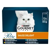 Gourmet Perle Kattenvoer Nat Sauce Delight Vlees - Vis 12 x 85 gr
