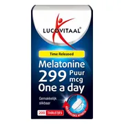 Lucovitaal Melatonine Puur 0,299mg Time Released 200 tabletten