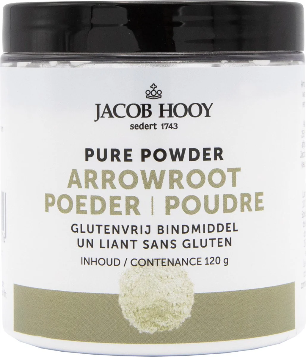 Jacob Hooy Pure Powder Arrowroot Poeder 120GR