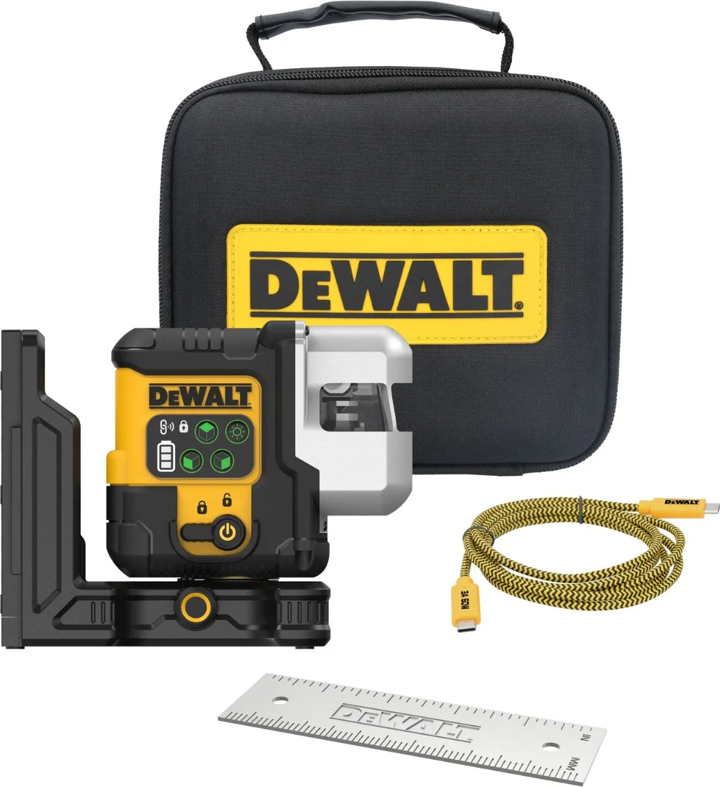 DeWALT DCLE14301GB 3x180° Kruislijnlaser groen USB-C