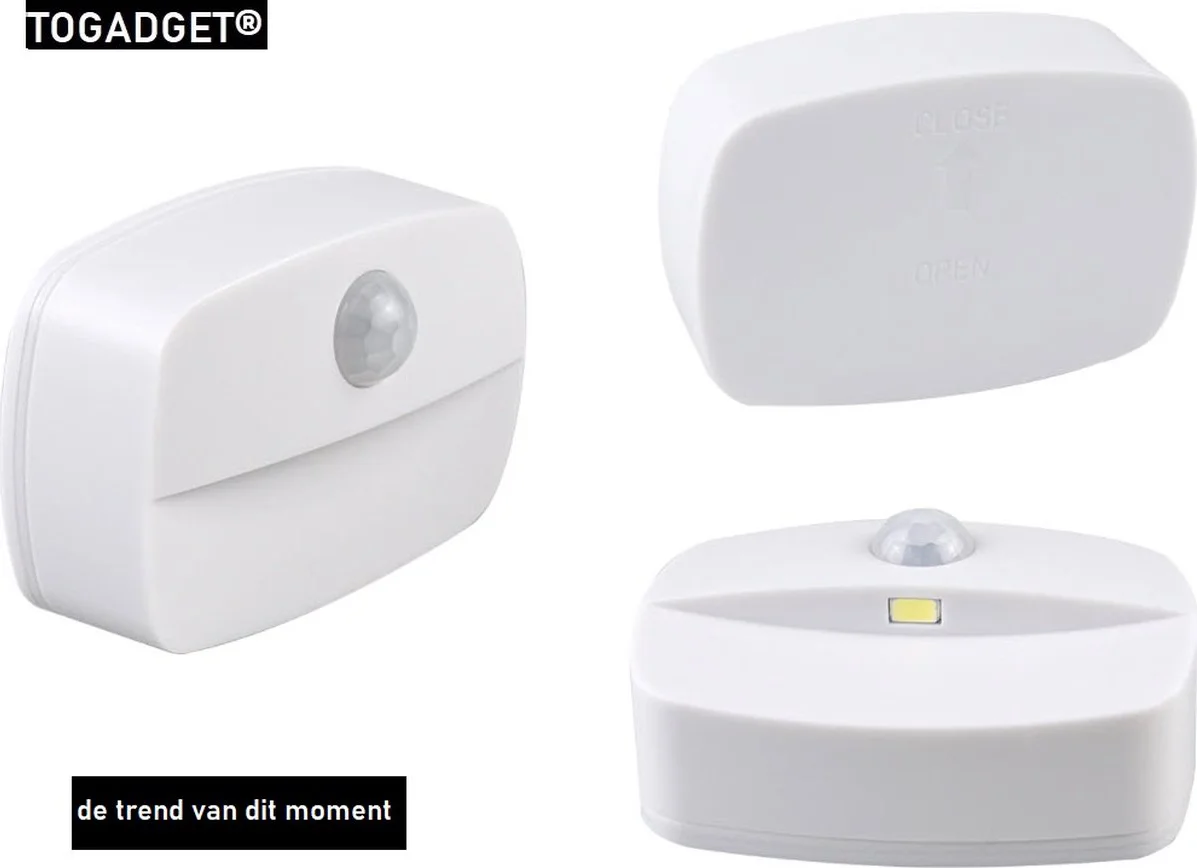 Togadget® - Automatische PIR Motion bewegingssensor Led lamp, Automatische PIR Motion licht, Nachtlampje Met Pir Motion Sensor