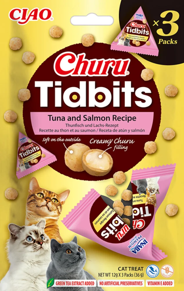 Ciao Kattensnack Churu Luxury Tuna & Salmon 3 x 12 gr