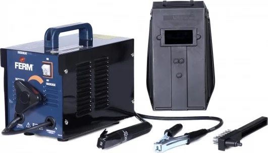 FERM - WEM1042 - Elektrisch lasapparaat - 40-100A - Oververhitting beveiliging - Instelbare lasstroom - inclusief - Laskap - Bikhamer en borstel - Booglasapparaat - Lasapparaat elektrode - Lasapparaat elektrisch