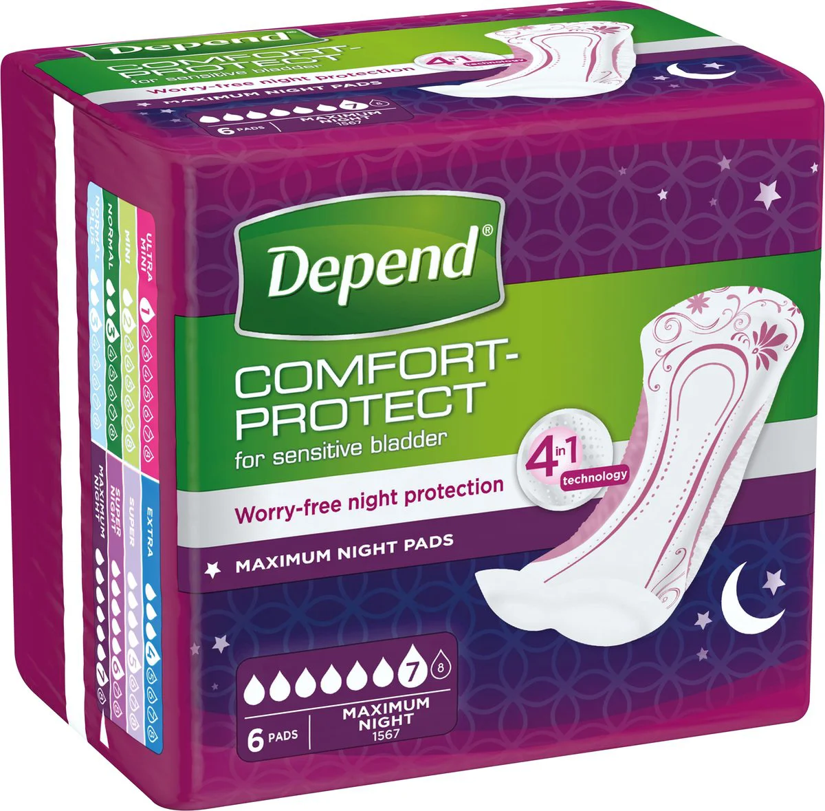 Depend Verband Maximum 6st
