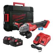 Milwaukee M18 ONEFSAG125XPDB-502X Accu Haakse Slijper 125mm 5.0Ah in HD Box