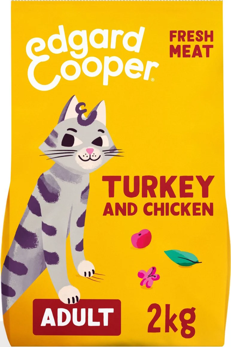 Edgard & Cooper Kattenvoer Adult Kalkoen - Kip 2 kg