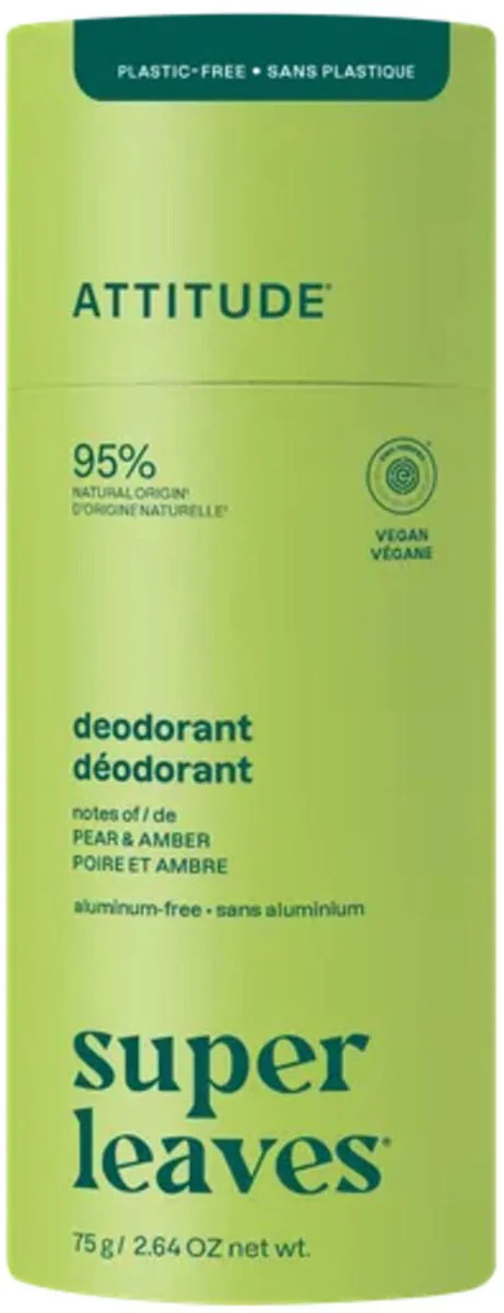 Attitude Super Leaves Deodorant Pear & Amber 85GR