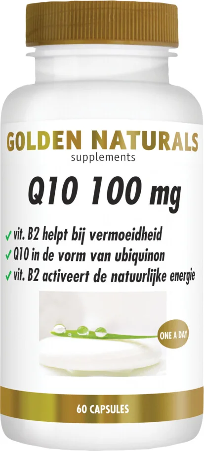 2x Golden Naturals Q10 100mg 60 vegacapsules