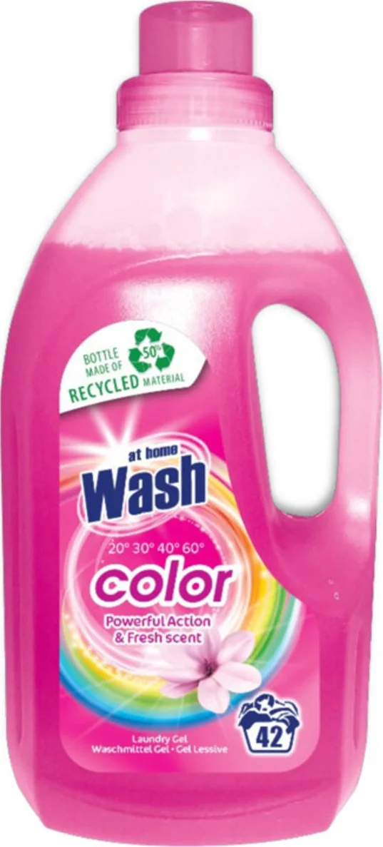 3x At Home Wasmiddel Color 42 Wasbeurten Kleur 1,5 liter