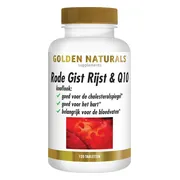 2x Golden Naturals Rode Gist Rijst & Q10 Vegan 120 tabletten