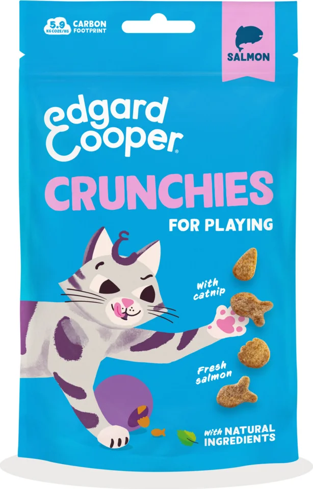 Edgard & Cooper Adult Crunchies Kattensnack Zalm 50 gr