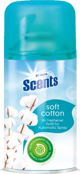 3x At Home Automatische Spray Navulling Fris Katoenlinnen 250 ml