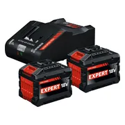 Bosch Professional EXPERT Accu starterset 2x EXBA 18V-150 + EXAL 18V-160 - 1600A0373Z
