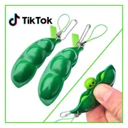 SMP® Fidget Pop It Bean Toy - Sleutelhanger tegen stress en verveling - 2 stuks