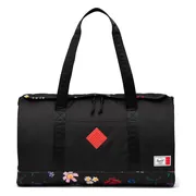LEGO Herschel Heritage weekendtas - zwart met dwarrelende bloemen