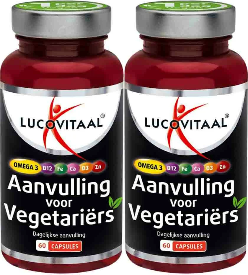 2x Lucovitaal Vega Aanvulling 60 capsules