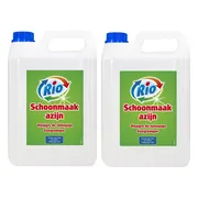 Schoonmaakazijn | 2 x 5 liter | Extra krachtig tegen tegelaanslag | Voordeel verpakking schoonmaakazijn | 10 Liter