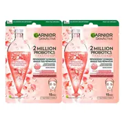 2x Garnier Tissuemasker 2 Millions Probiotics 22 gr