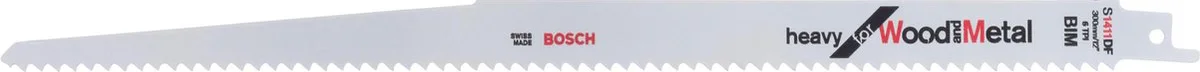 Bosch Professional S1411DF Reciprozaagblad 300mm Heavy for Wood and Metal VE=25 - 2608657562
