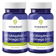 2x Vitakruid Q10 Ubiquinol 50 mg & Omega-3 450 TG 60 capsules