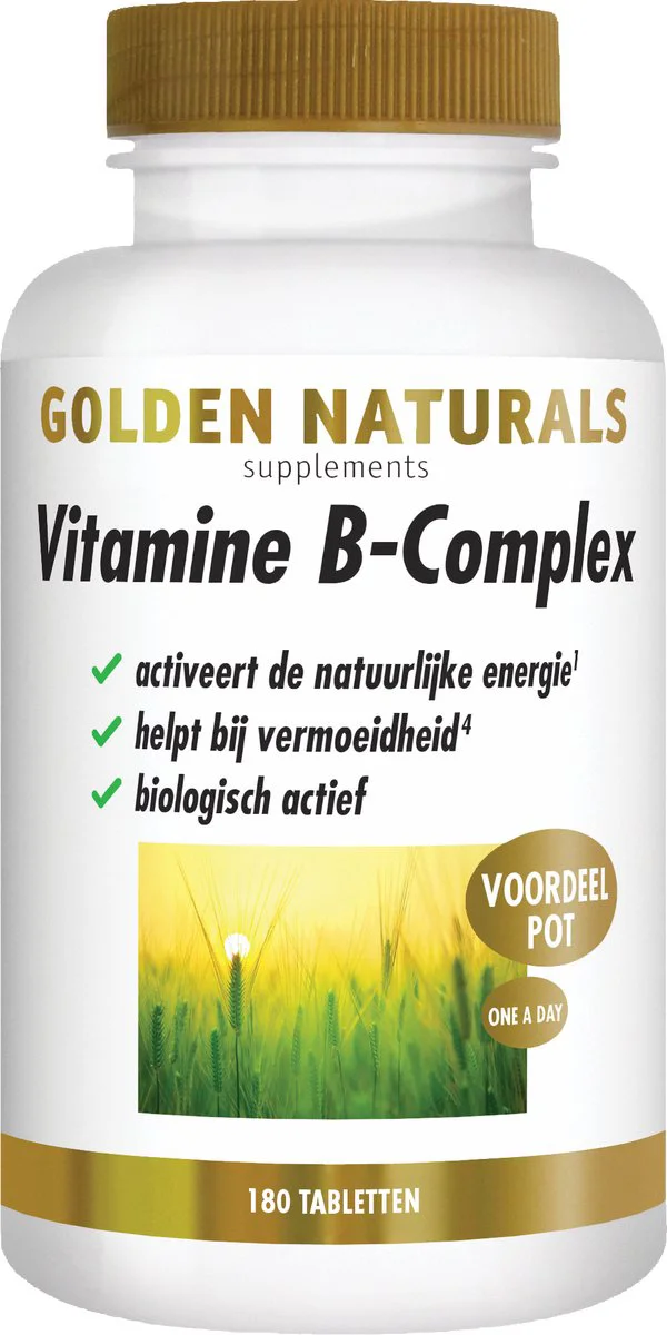 Golden Naturals Vitamine B-complex Vegan 180 tabletten