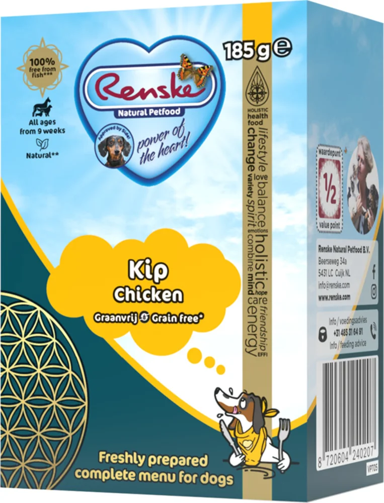 Renske Vers Graanvrij Tetra Hondenvoer Nat Kip 185 gr