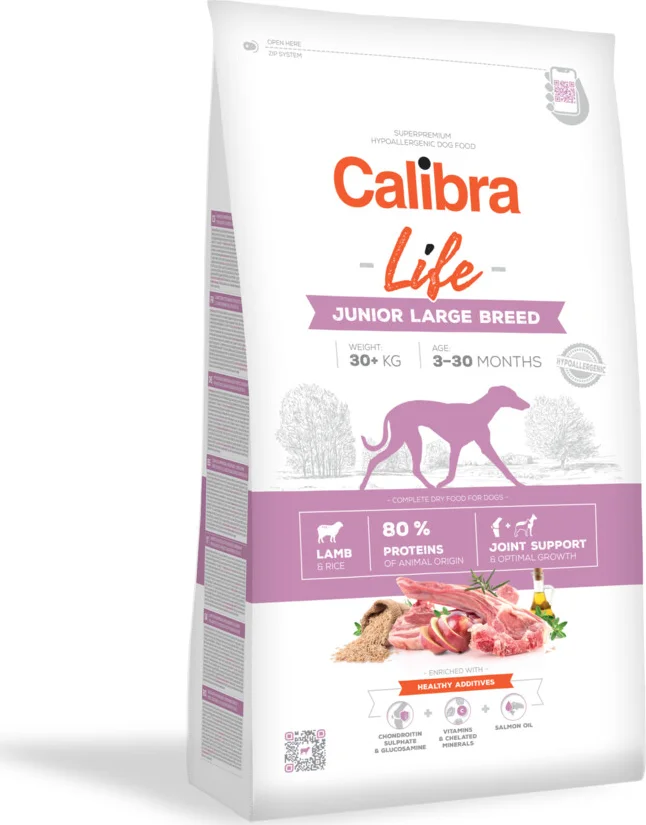 Calibra Life Junior Large Hondenvoer Lam 12 kg