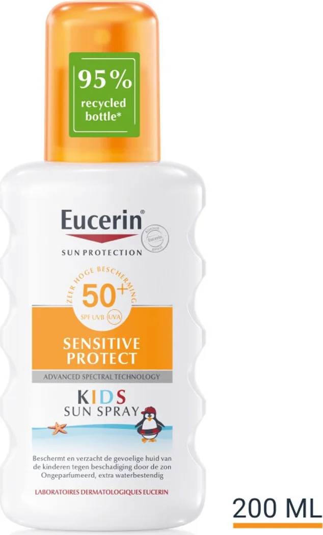 2x Eucerin Sun Sensitive Protect Kids Sun Spray SPF 50+ 200 ml