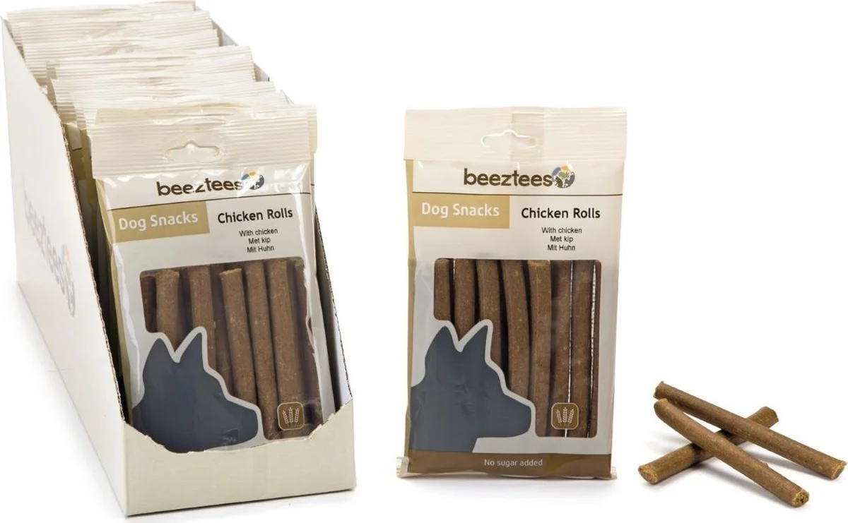 Beeztees kip Rolls - hondensnack - 150 gram