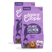2x Edgard & Cooper Hondenvoer Droog Verse Zalm en Kalkoen Puppy 7 kg
