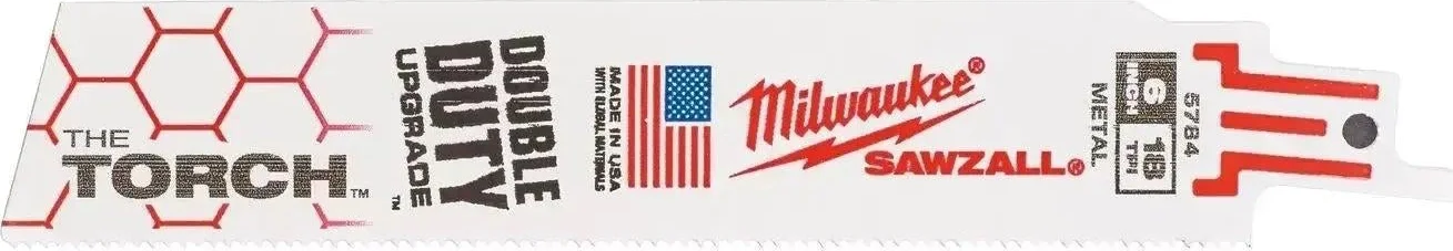 Milwaukee Heavy duty reciprozaagbladen voor metaal TORCH 150 x 18 Tpi - VE=25 - 48008784